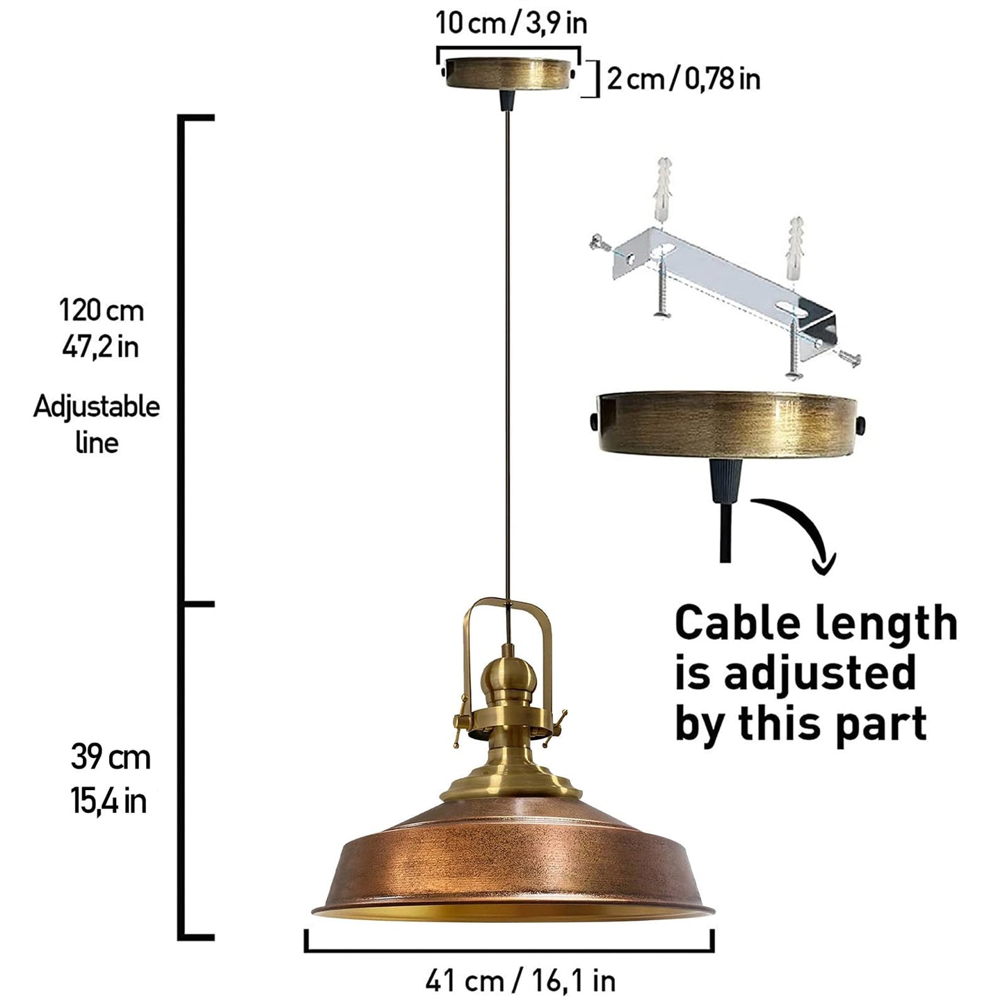 Lampe pendentif Vintage | Neo-Asletl | Lampe en vrac