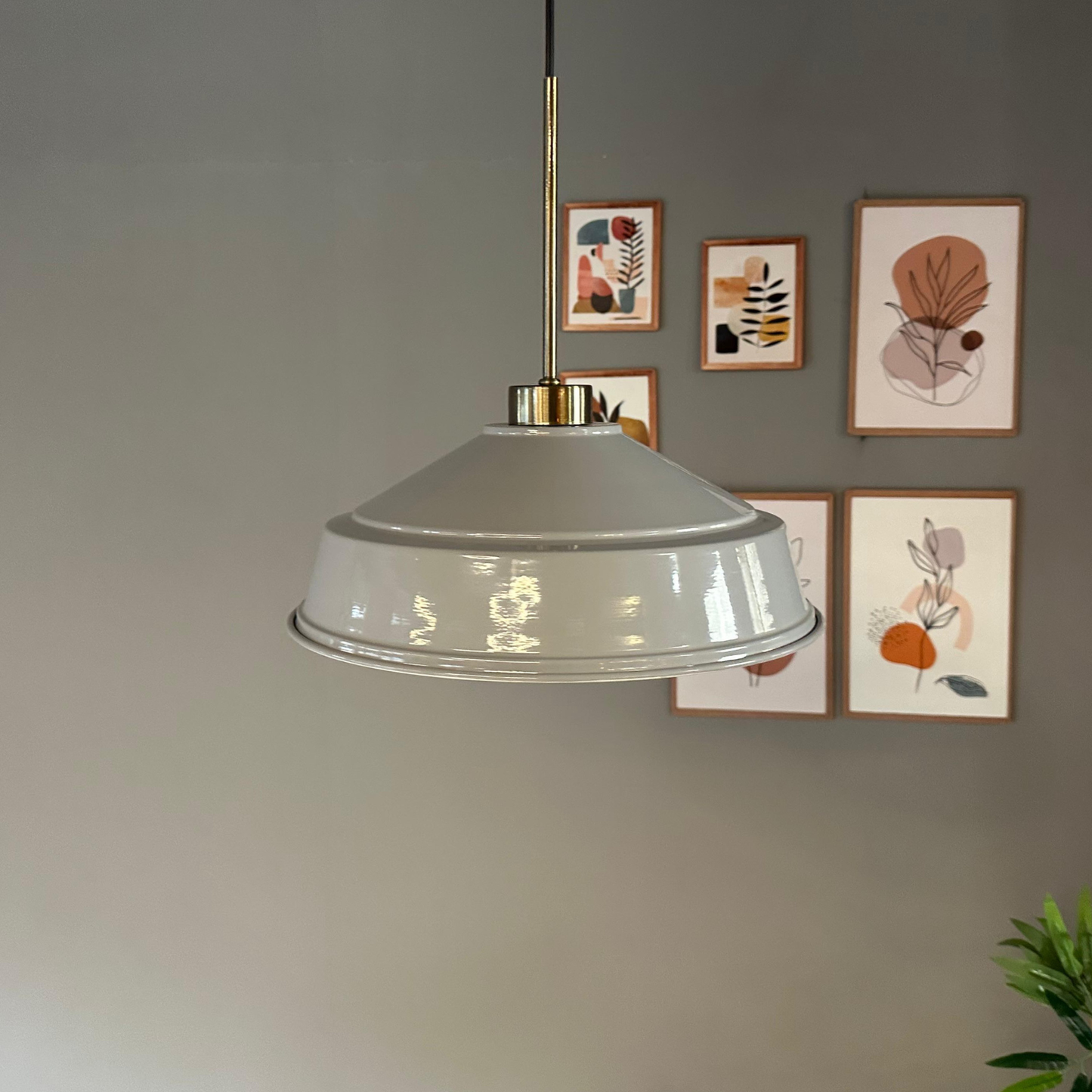 Pendelleuchte Carmelo Dünn Ø35 cm, Metall Hängelampe