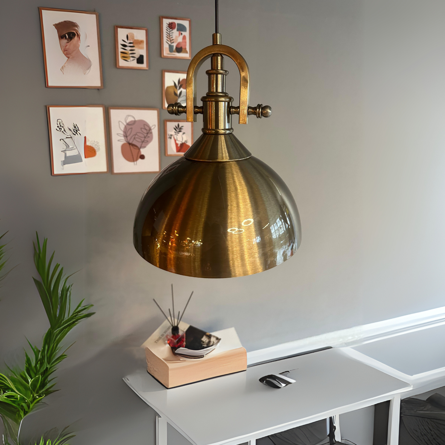 Pendelleuchte Yimpi Pendelleuchte Hängelampe aus Metall Ø43 cm Lampe