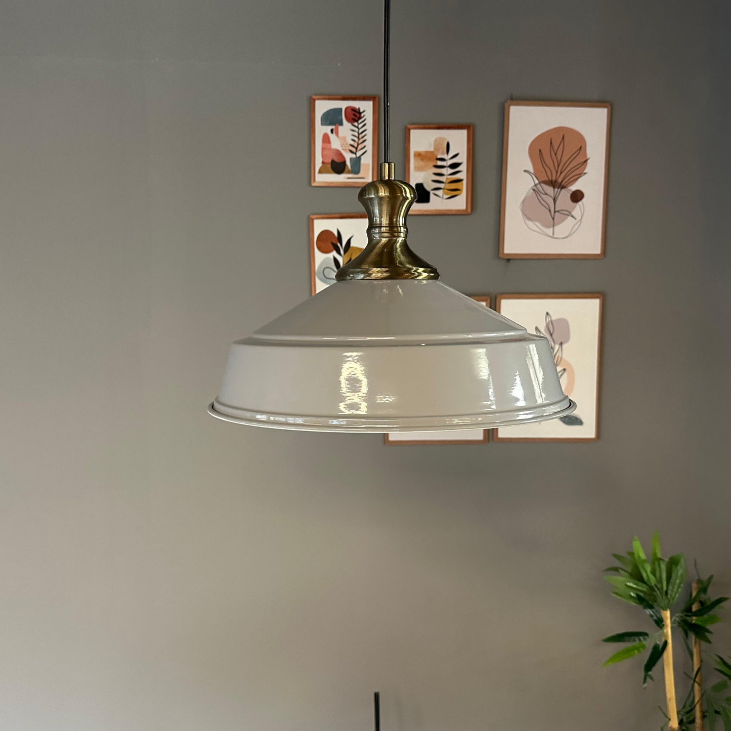 Pendelleuchte Carmelo Knob Ø35 cm, Metall Hängelampe