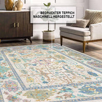 Bedruckter Teppich Sunse Chenille Print Maschinell hergestellt, waschbarer Vintage-Teppich