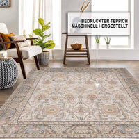 Bedruckter Teppich Tasle Chenille Print Maschinell hergestellt, waschbarer Vintage-Teppich