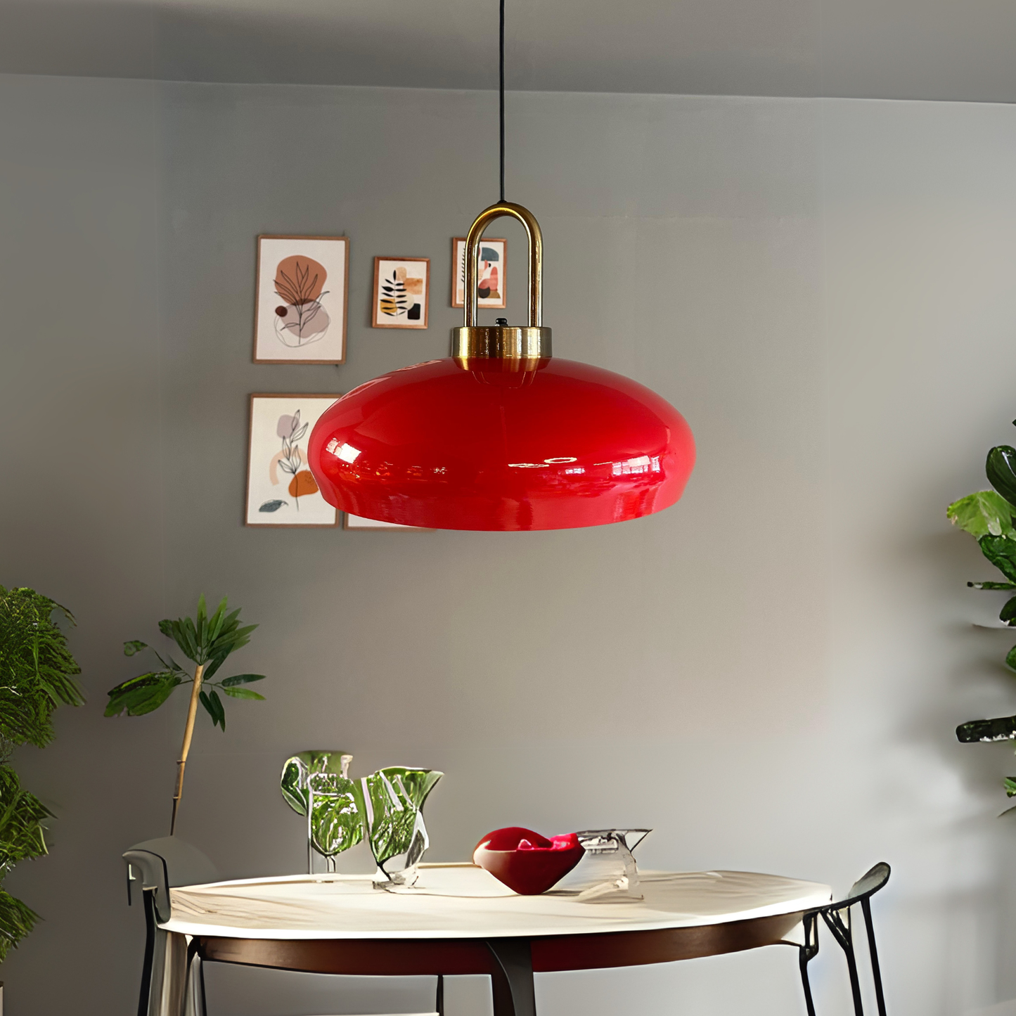 Pendelleuchte Androa-Lock Hängelampe, Metall Ø40 cm Deckenlampe