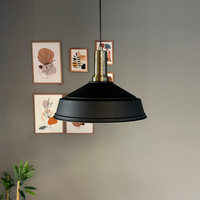 Pendelleuchte Carmelo Fackel Ø35 cm, Metall Hängelampe