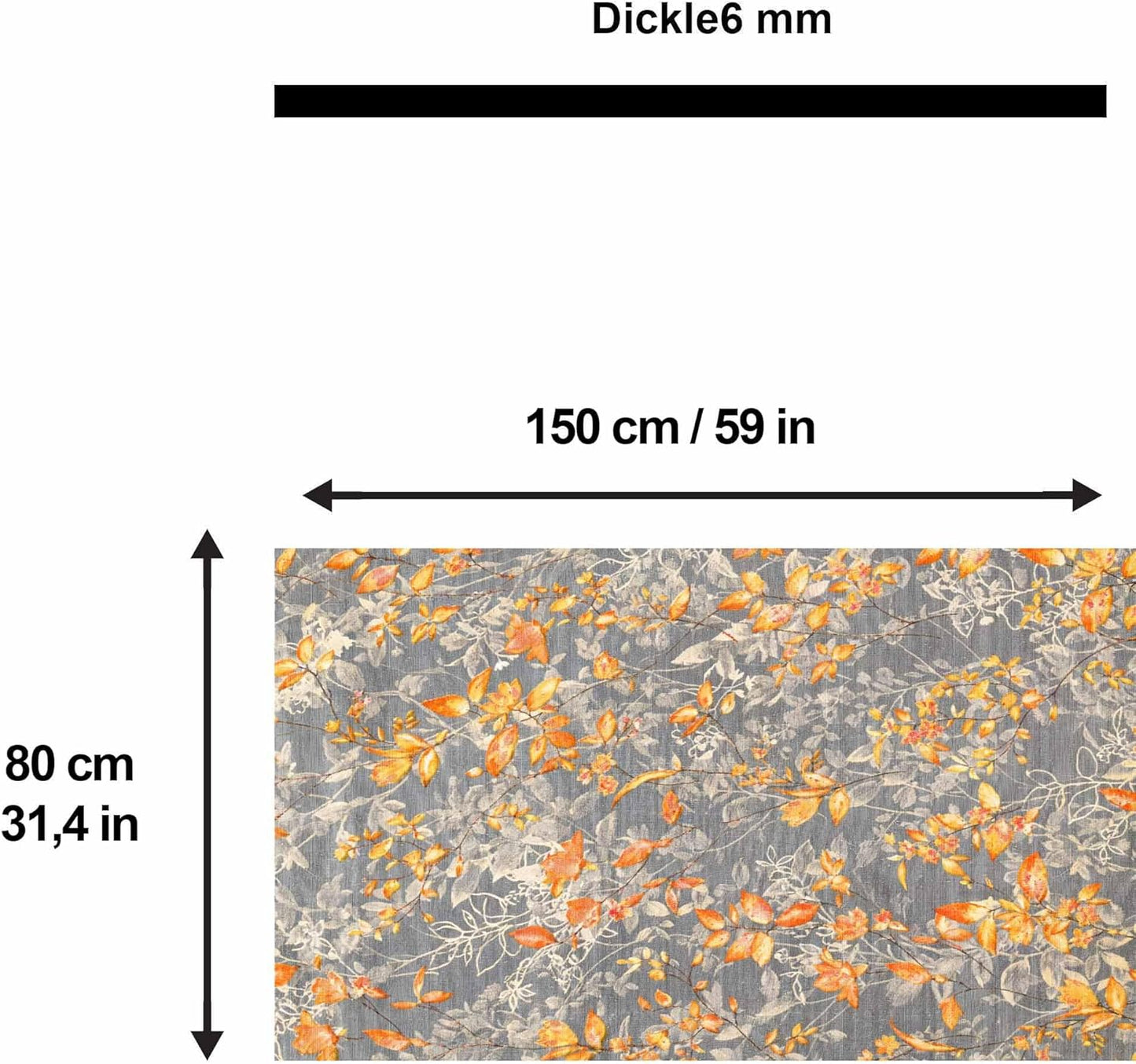 Bedruckter Teppich Sunfas Chenille Print Maschinell hergestellt, waschbarer Vintage-Teppich