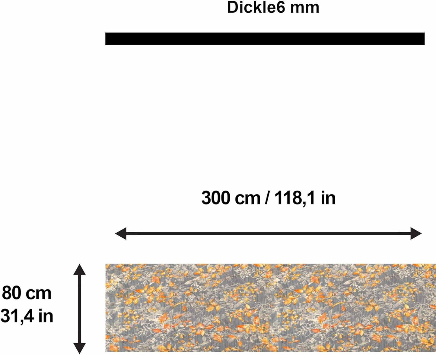 Bedruckter Teppich Sunfas Chenille Print Maschinell hergestellt, waschbarer Vintage-Teppich