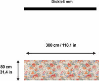 Bedruckter Teppich Sonika Chenille Print Maschinell hergestellt, waschbarer Vintage-Teppich
