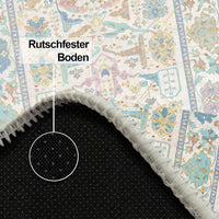 Bedruckter Teppich Sunse Chenille Print Maschinell hergestellt, waschbarer Vintage-Teppich