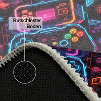 Gamer Teppich Console, Chenille Druck, maschinell gefertigt für das Gaming Zimmer
