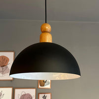 Pendelleuchte Yimpi Wulst Holz Metall