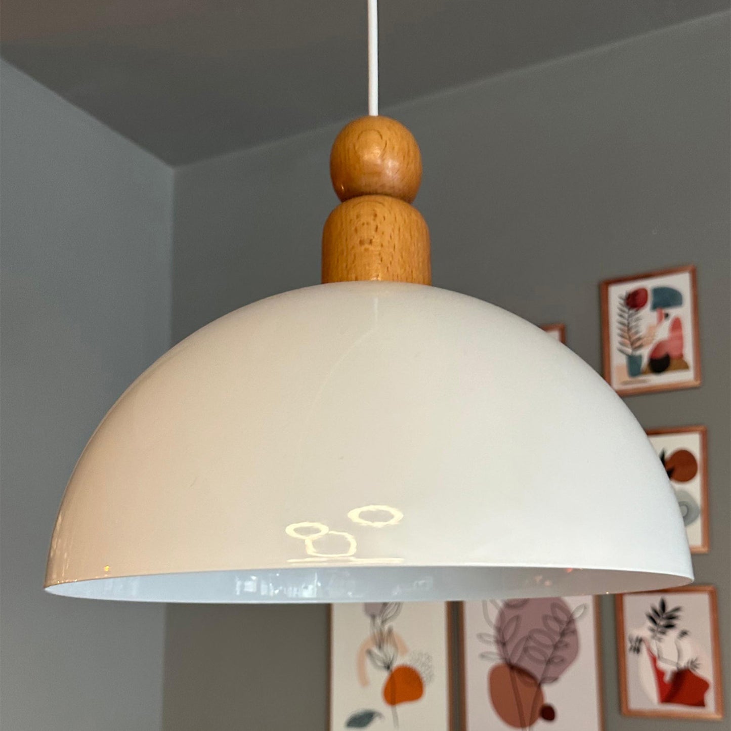 Pendelleuchte Yimpi Wulst Holz Metall