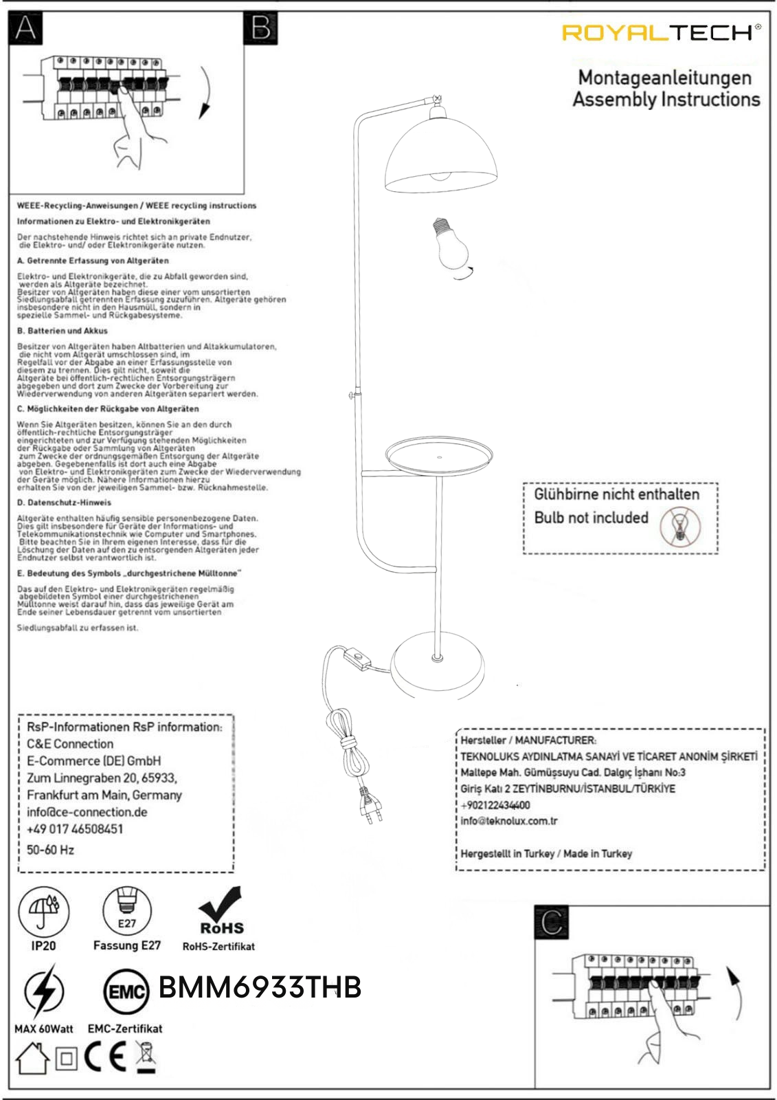 Stehlampe Orbita Schatten Ufo Kopf Moderne Dekorative Metall Stehlampe