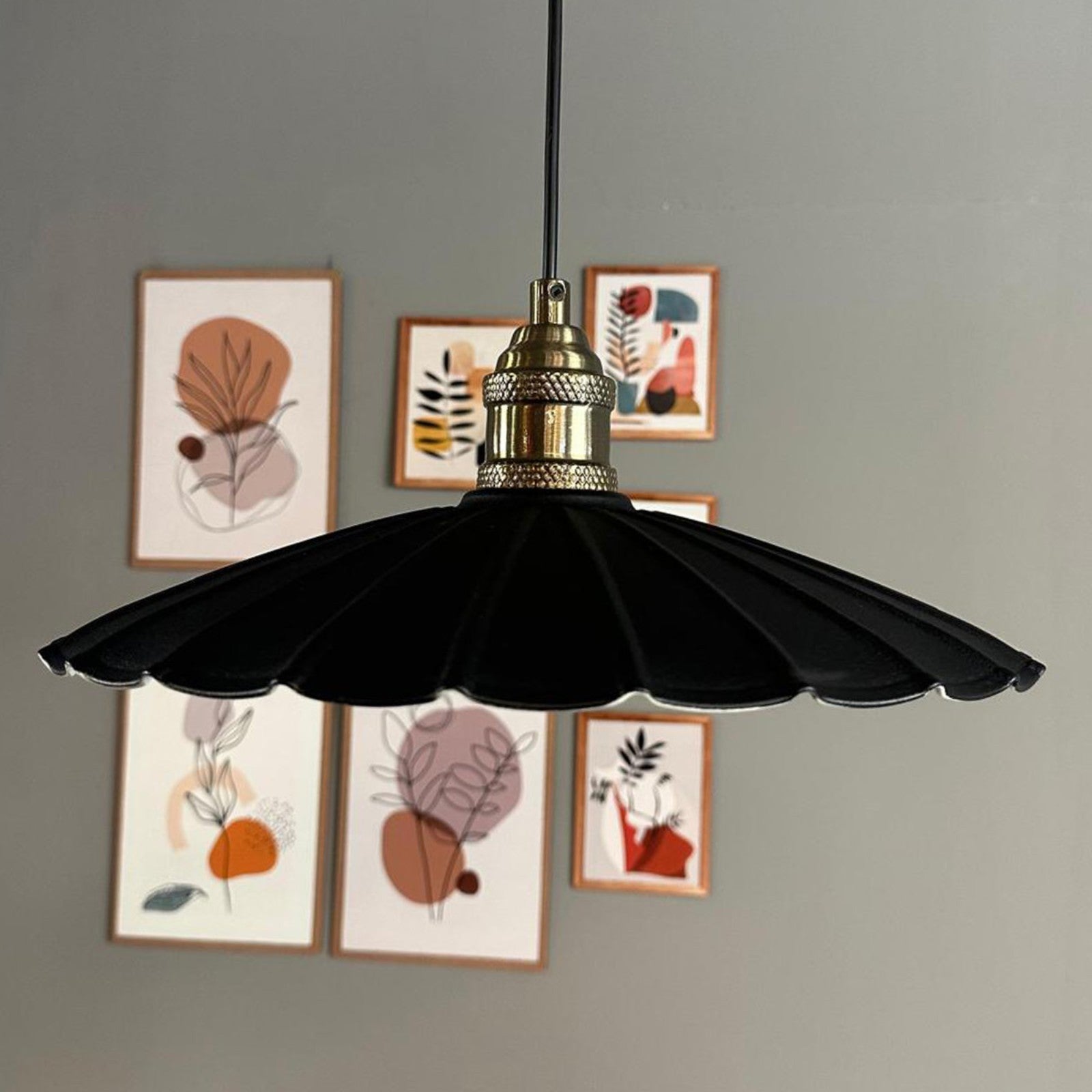 Pendelleuchte Risso Metall Ø34cm, Modern Hängelampe ohne Leuchtmittel