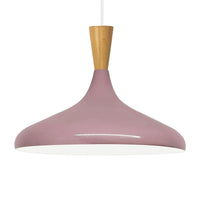 Pendelleuchte Champion Kegel Holz-Kopfteil 35 cm Metall E27 Modern Pendelleuchte