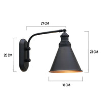 Wandleuchte Champion Wandleuchte Innen Metall, Wohnzimmer Vintage Wandlampe Innen