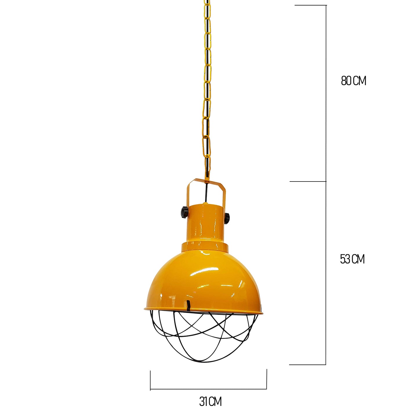 Table de salle à manger lampe suspendue peinte à la main scandinave