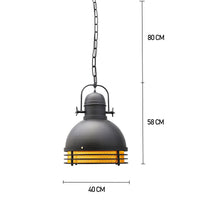 Pendelleuchte Bamyum Hängelampe Vintage Ø40 cm E27 Metall Lampe