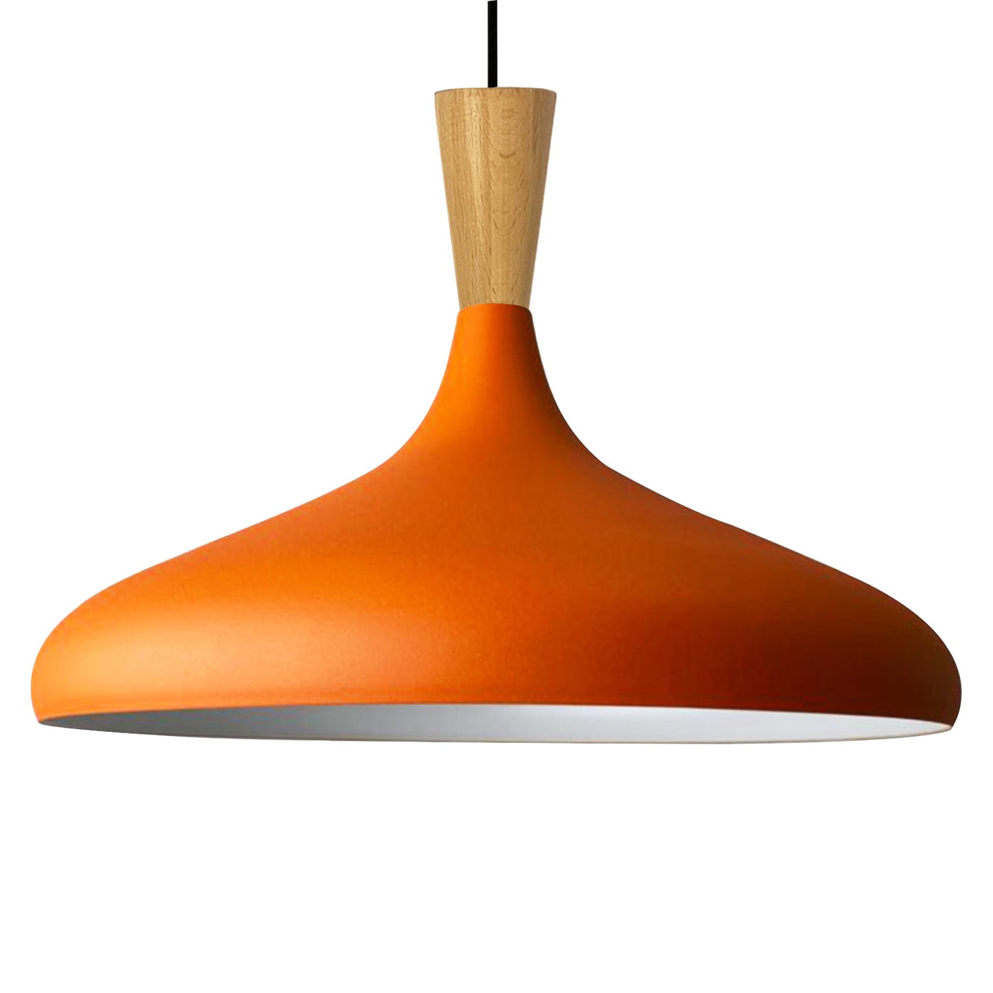 Champion Pendelleuchte aus Holz, 35 cm Hängelampe Metall E27 Moderne Lampe