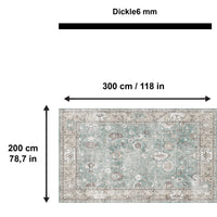 Zuleo Bedruckter Teppich Chenille-Druck Maschinell Hergestellt