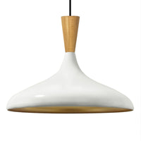 Champion Pendelleuchte aus Holz, 35 cm Hängelampe Metall E27 Moderne Lampe