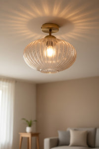 Deckenleuchte Elegant Glas Retro Deckenleuchte