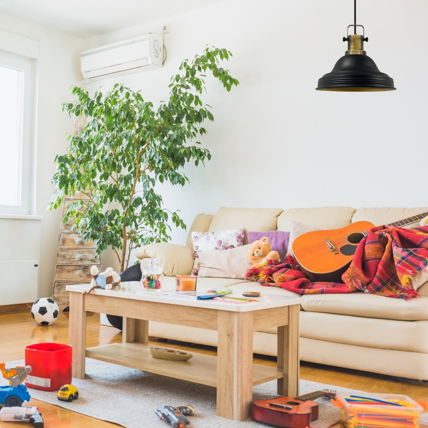 Pendelleuchte Asletl Hängelampe Industrial aus Metall Ø40 cm, Pendelleuchte Esstisch