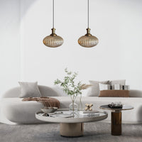 Pendelleuchte Elegant Glas-Kronleuchter Doppelter Kronleuchter Hängelampe