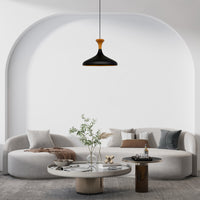 Pendelleuchte Champion Pendelleuchte aus Holz, 35 cm Hängelampe Metall E27