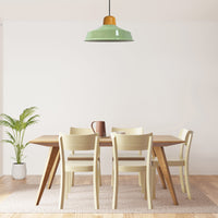 Pendelleuchte Bamyum Asletl Deckenpendelleuchte aus Holz 41cm Metall Vintage Lampe