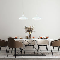 Pendelleuchte Champion Doppelter Kronleuchter Holz Metall Modern Pendelleuchte