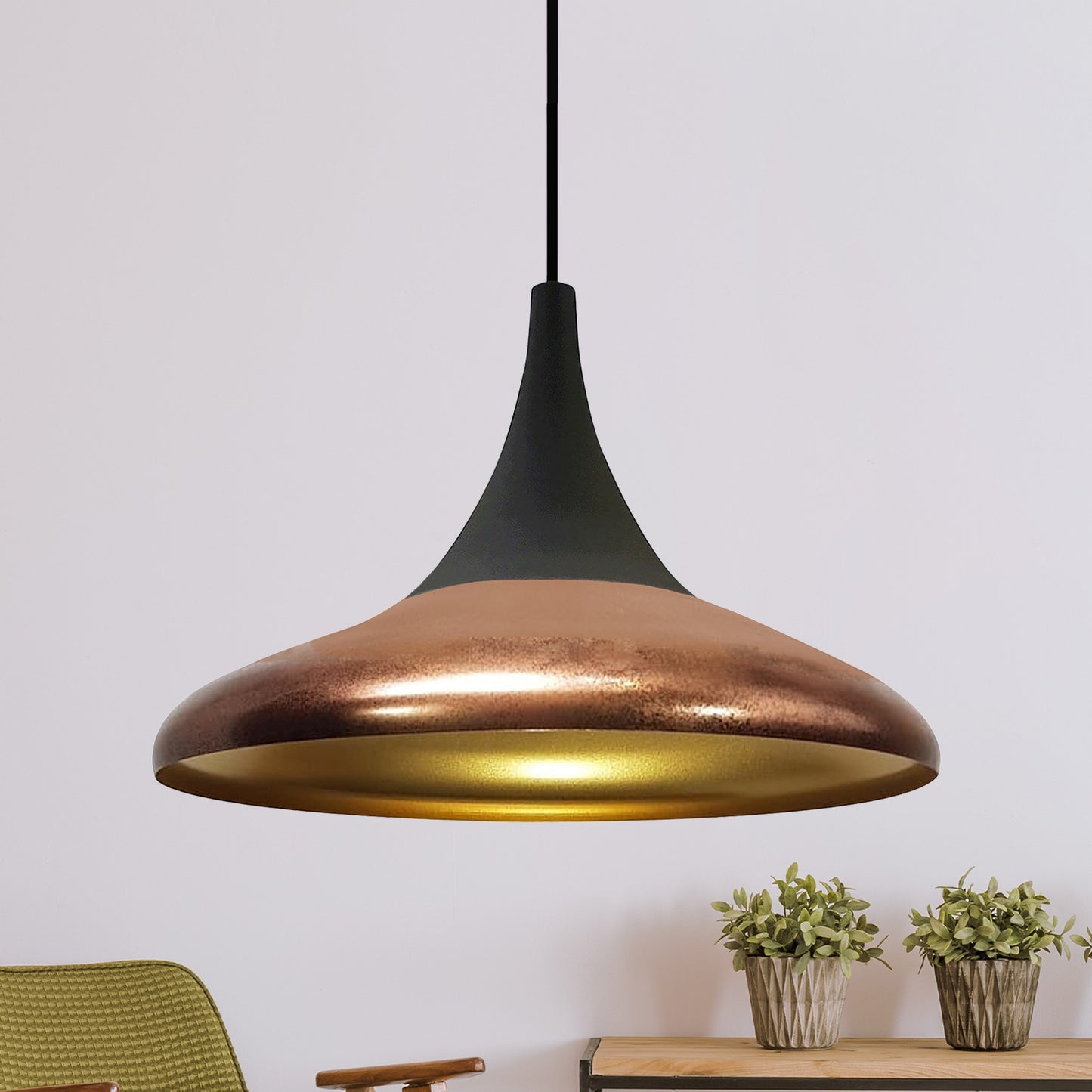 Pendelleuchte Paladin Metall Ø35cm, Modern Hängelampe