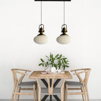 Pendelleuchte Elegant Glas-Kronleuchter Doppelter Kronleuchter Hängelampe