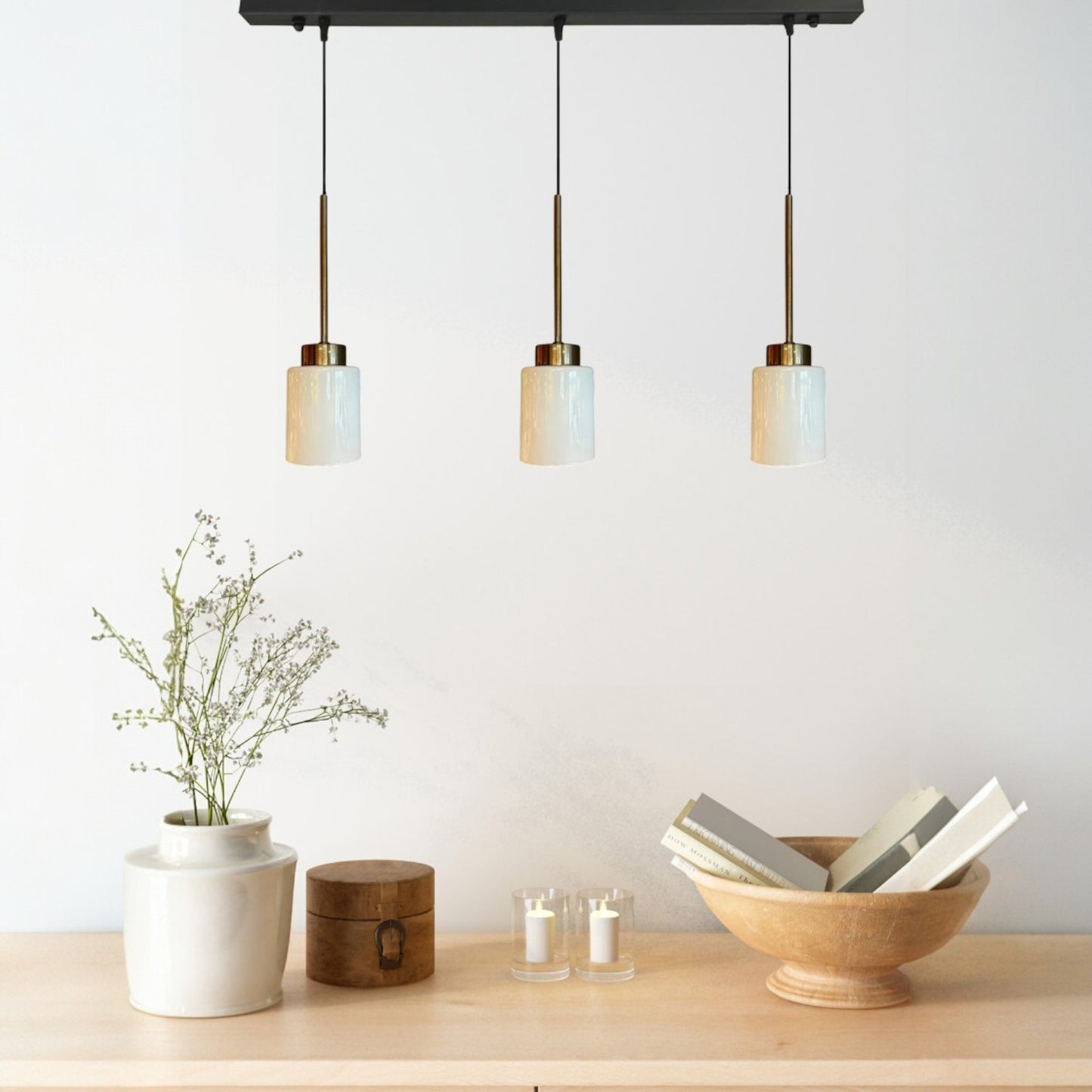 Pendelleuchte Pendelleuchte Tiny Glas Ø9 cm, Retro Hängelampe