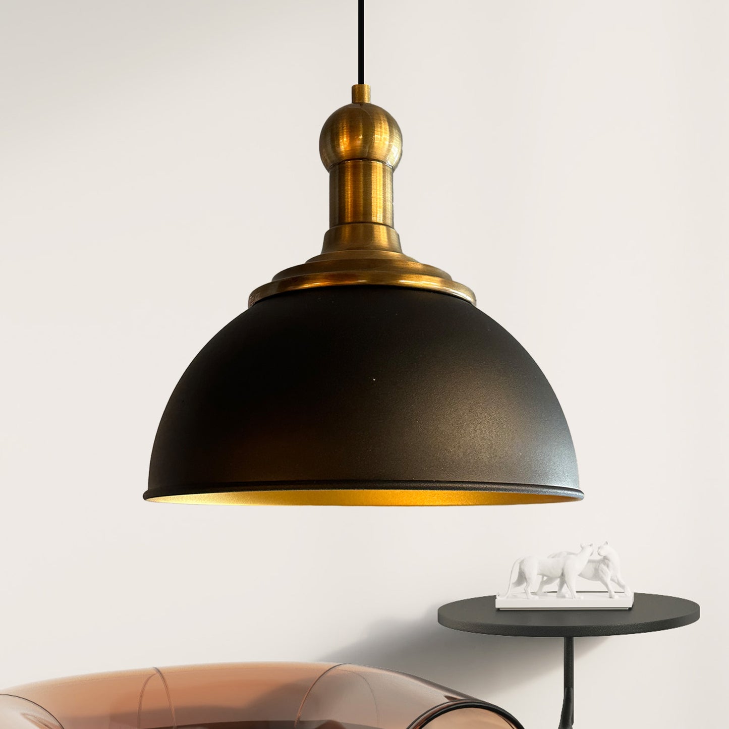 Pendelleuchte Yimpi Knob Metall, Modern Hängelampe