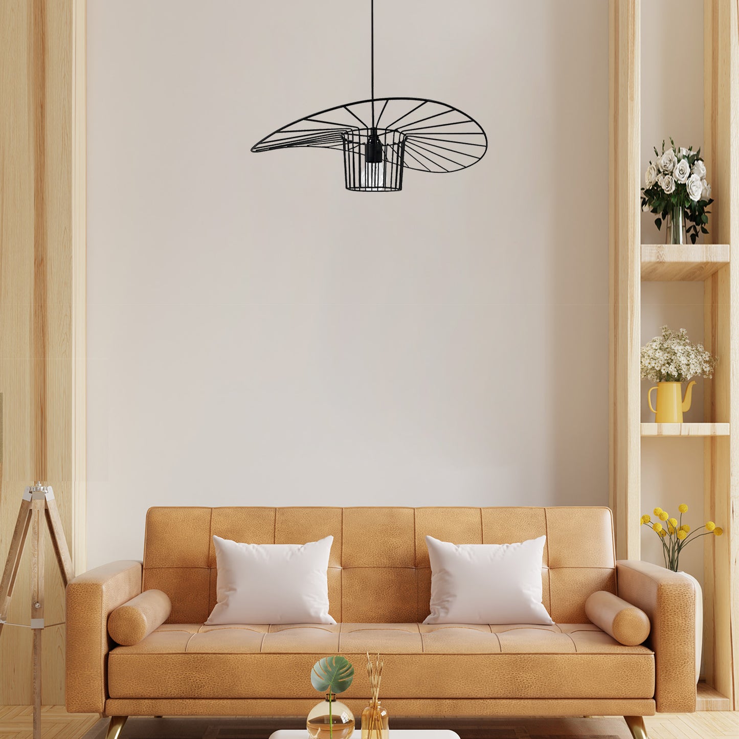 Pendelleuchte Bamyum Pendelleuchte I Orvelte I Metall Schwarz Lampe