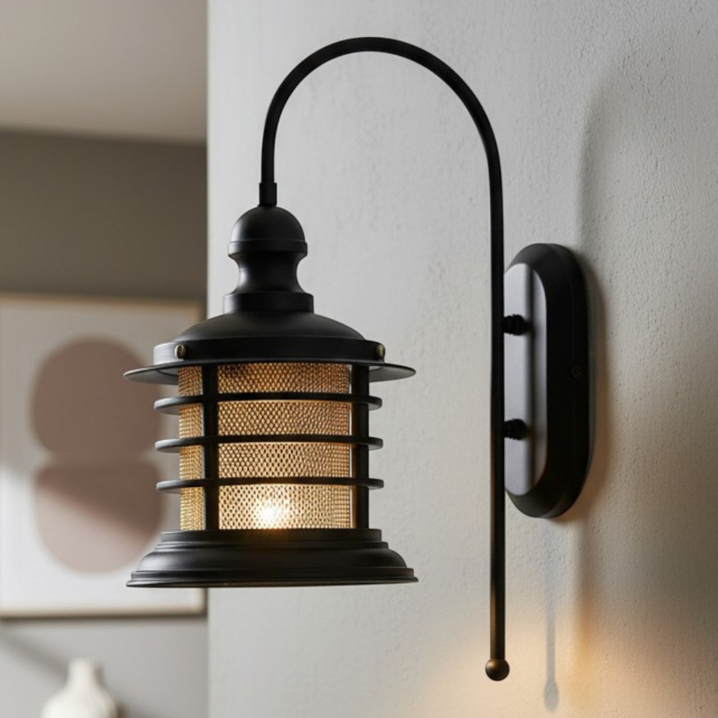 Wandleuchte Champion Wandleuchte Innen Metall, Wohnzimmer Vintage Wandlampe Innen