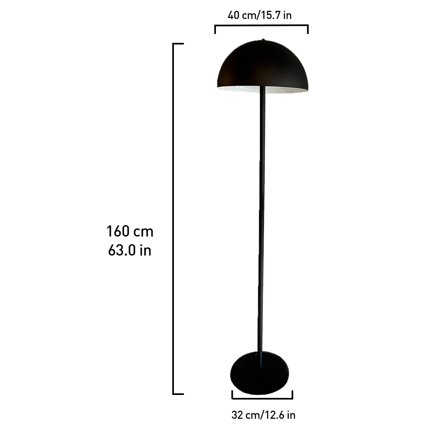 Stehlampe Moderne Stehlampe aus Metall mit E27, verstellbarer Lampenschirm