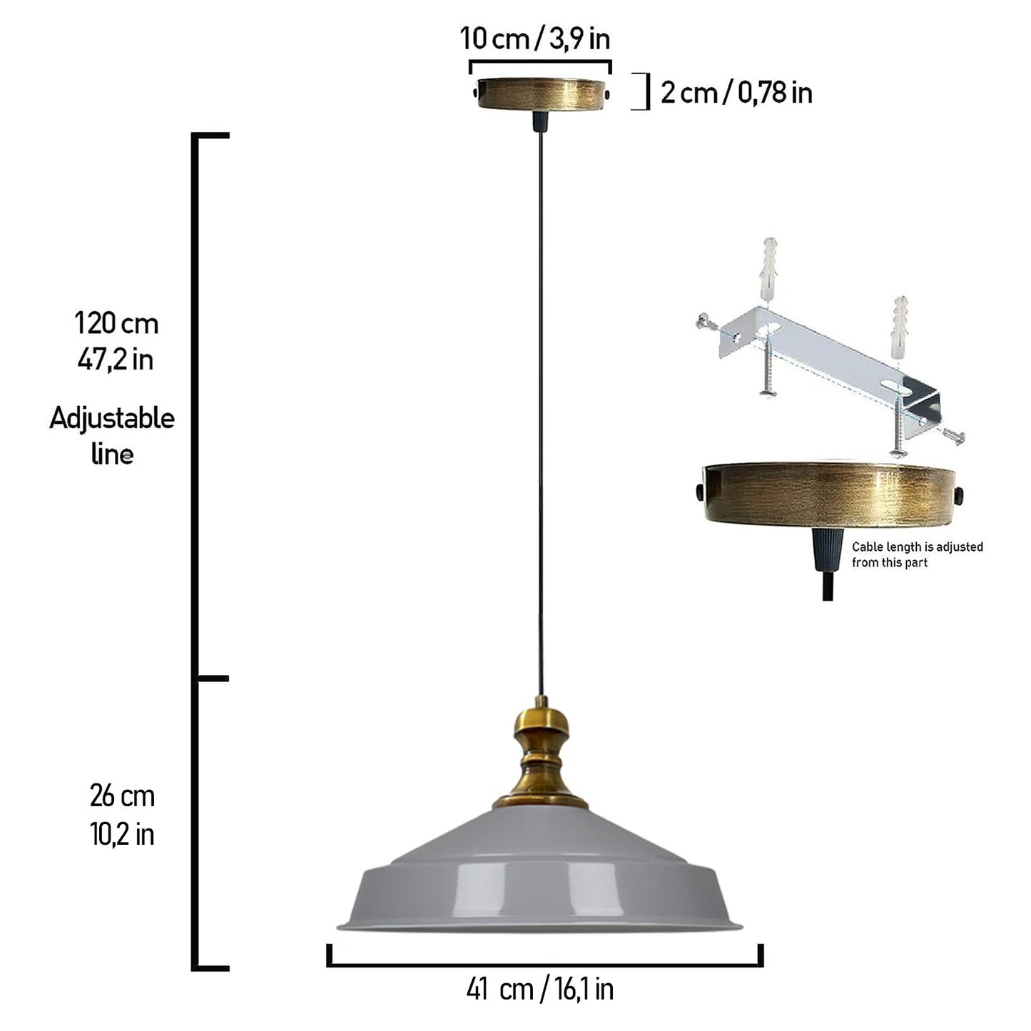 Tavolo da pranzo con lampada vintage,