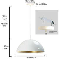 Pendelleuchte Bamyum Pendelleuchte Groß I Lipeo I Ø50 cm Hängelampe Modern Lampe