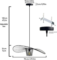 Lampada a sospensione Vertigo 100% metallo E27