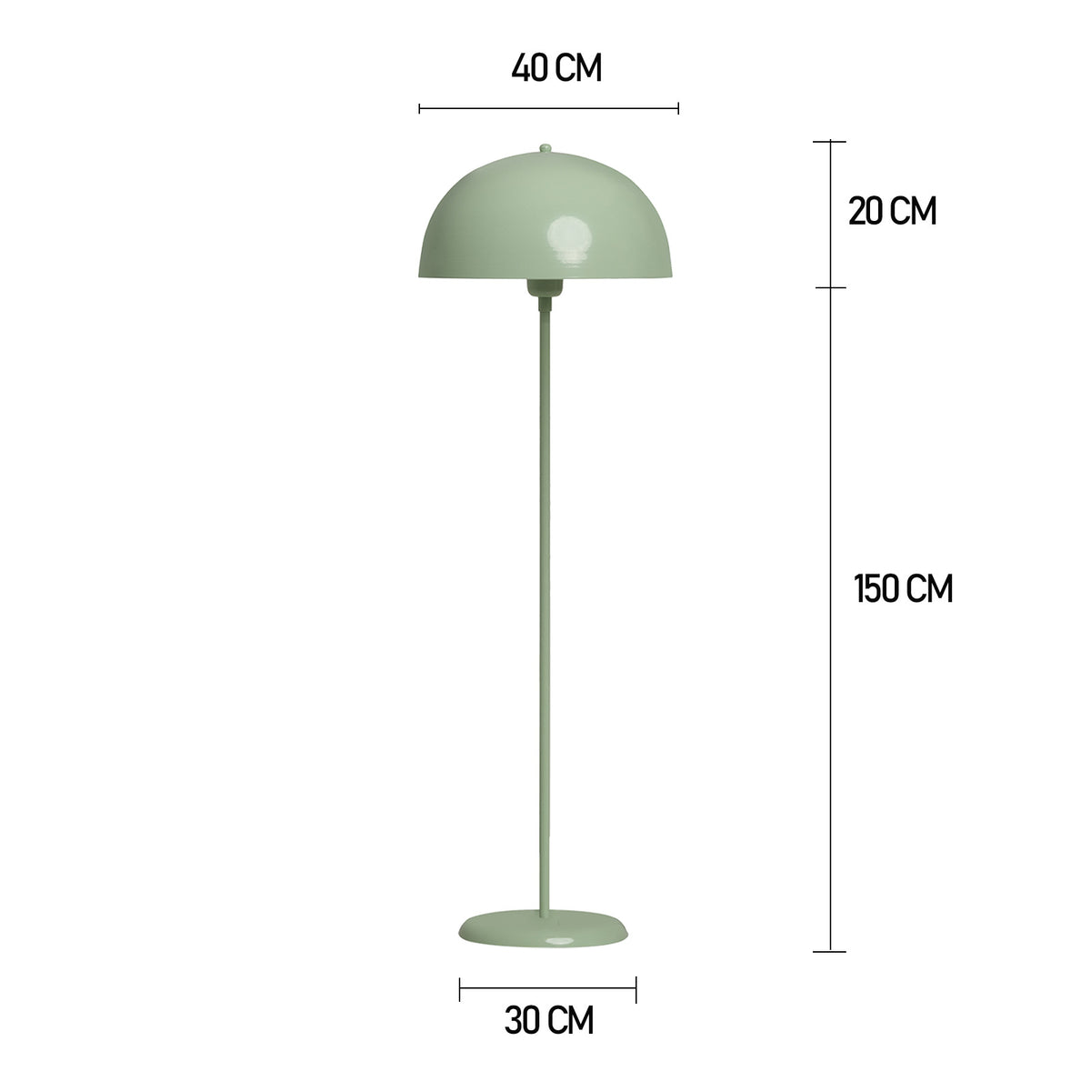 Stehlampe Moderne Stehlampe aus Metall mit E27, verstellbarer Lampenschirm